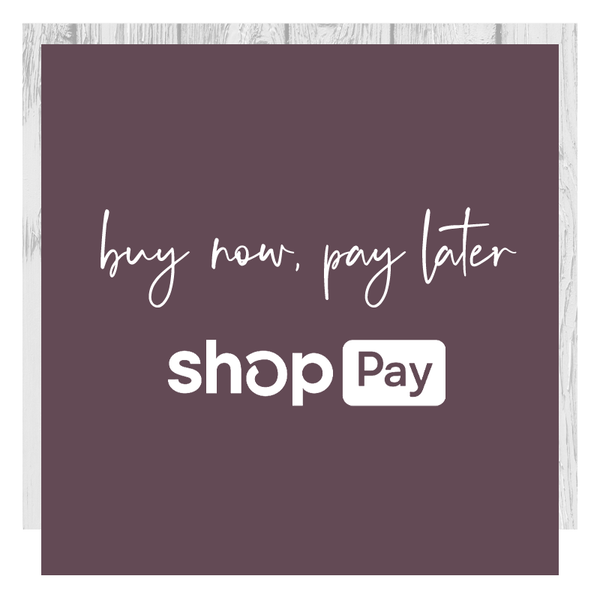 Buy now, pay later. ShopPay available 